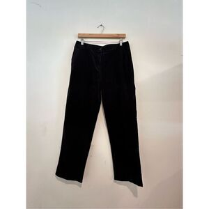 L. L. Bean Favorite Fit Womens Corduroy Black Jeans Size 12